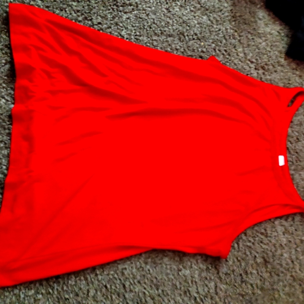 Red tank top